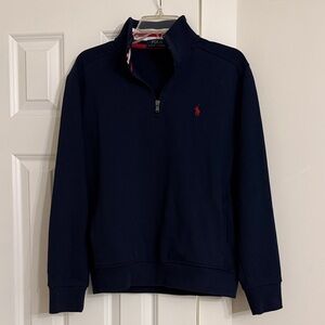 Polo by Ralph Lauren Men's Dark Blue Zip-Up Sweater